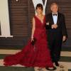 Leslie Moonves et Julie Chen arrive à la soirée "Vanity Fair Oscar Party" après la 88ème cérémonie des Oscars à Hollywood. Le 28 février 2016