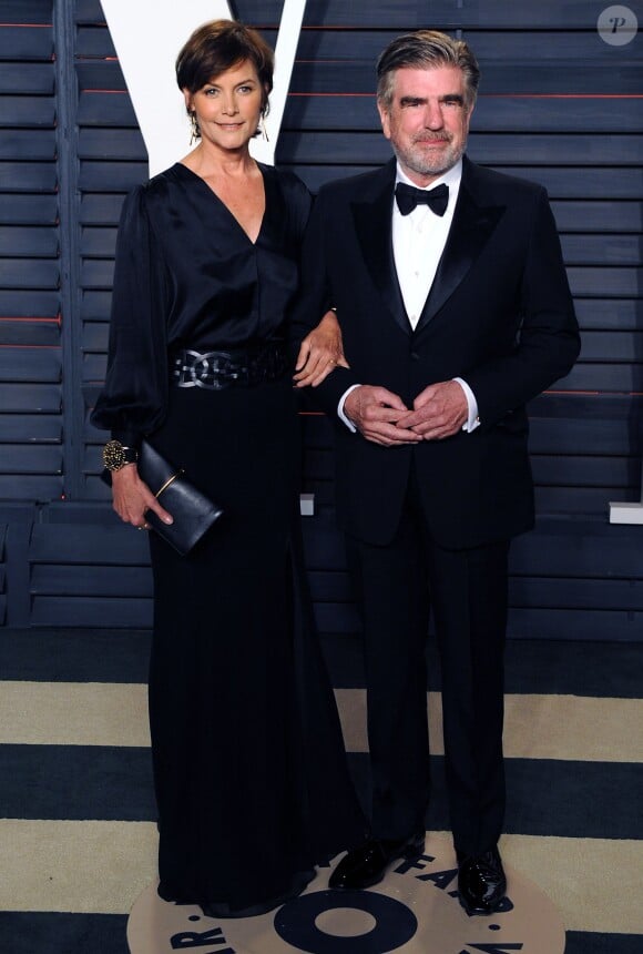 Carey Lowell et Tom Freston à la soirée "Vanity Fair Oscar Party" après la 88ème cérémonie des Oscars à Hollywood. Le 28 février 2016