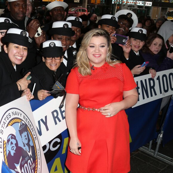 Kelly Clarkson s'est rendue dans les studios de l'émission "Good Morning America" à New York. Le 3 mars 2015