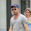 Exclusif - Ben Foster se promène, en écoutant de la musique, dans le quartier de East Village à New York. Le 6 août 2015 © CPA / BESTIMAGE