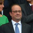 François Hollande au Stade de France, pour la finale du Top 14 le 13 juin 2015.
