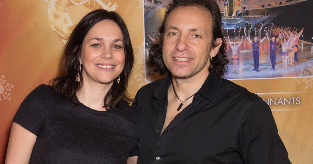 Nathalie Péchalat et Philippe Candeloro lors de la présentation du