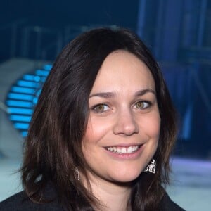 Nathalie Péchalat lors de la présentation du nouveau spectacle Holiday on Ice, "Believe", au Zénith de Paris, le 3 mars 2016. Le spectacle aura lieu au Zénith de Paris du 3 au 13 mars puis sera en tournée dans toute la France.