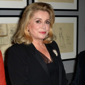 Catherine Deneuve - Visite privée de l'exposition "Martin Scorsese" à la cinémathèque française à Paris, le 13 octobre 2015.