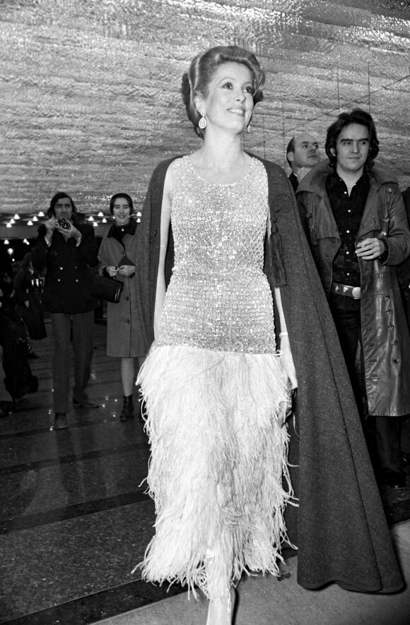 Catherine Deneuve à Paris en 1970.