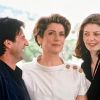 Daniel Auteuil, Catherine Deneuve et Chiara Mastroianni en 1993 à Cannes pour la présentation de Ma saison préférée