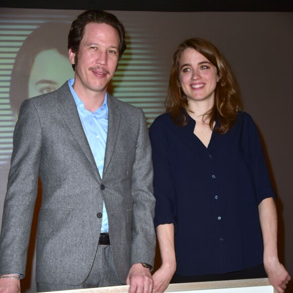 Reda Kateb (gagnant du Prix Patrick Dewaere 2015) et Adèle Haenel (gagnante du Prix Romy Schneider 2015) - 34e édition des Prix Romy Schneider et Patrick Dewaere au Sofitel Paris Le Faubourg à Paris, le 13 avril 2015.