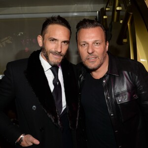 Exclusif - Sébastien Jondeau et Jean-Roch - People à la soirée Mercedes-Benz au Vip Room à l'occasion de la fashion week à Paris. Le 8 mars 2016 © Rachid Bellak / Bestimage