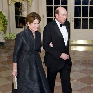 Marillyn Hewson et  James Hewson au dîner d'état en l'honneur du premier ministre canadien et sa femme à la Maison Blanche à Washington. Le 10 mars 2016