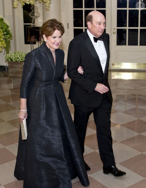 Marillyn Hewson et  James Hewson au dîner d'état en l'honneur du premier ministre canadien et sa femme à la Maison Blanche à Washington. Le 10 mars 2016