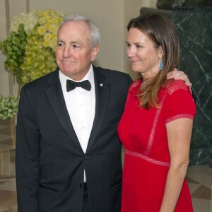 Lorne Michaels le producteur du Saturday Night Live et son épouse Alice Michaels au dîner d'état en l'honneur du premier ministre canadien et sa femme à la Maison Blanche à Washington. Le 10 mars 2016