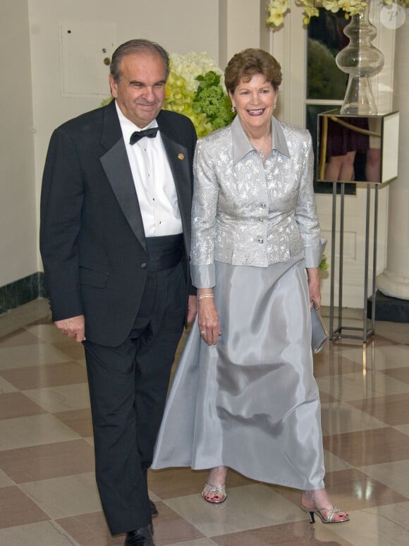 La sénatrice Jeanne Shaheen et William Shaheen au dîner d'état en l'honneur du premier ministre canadien et sa femme à la Maison Blanche à Washington. Le 10 mars 2016