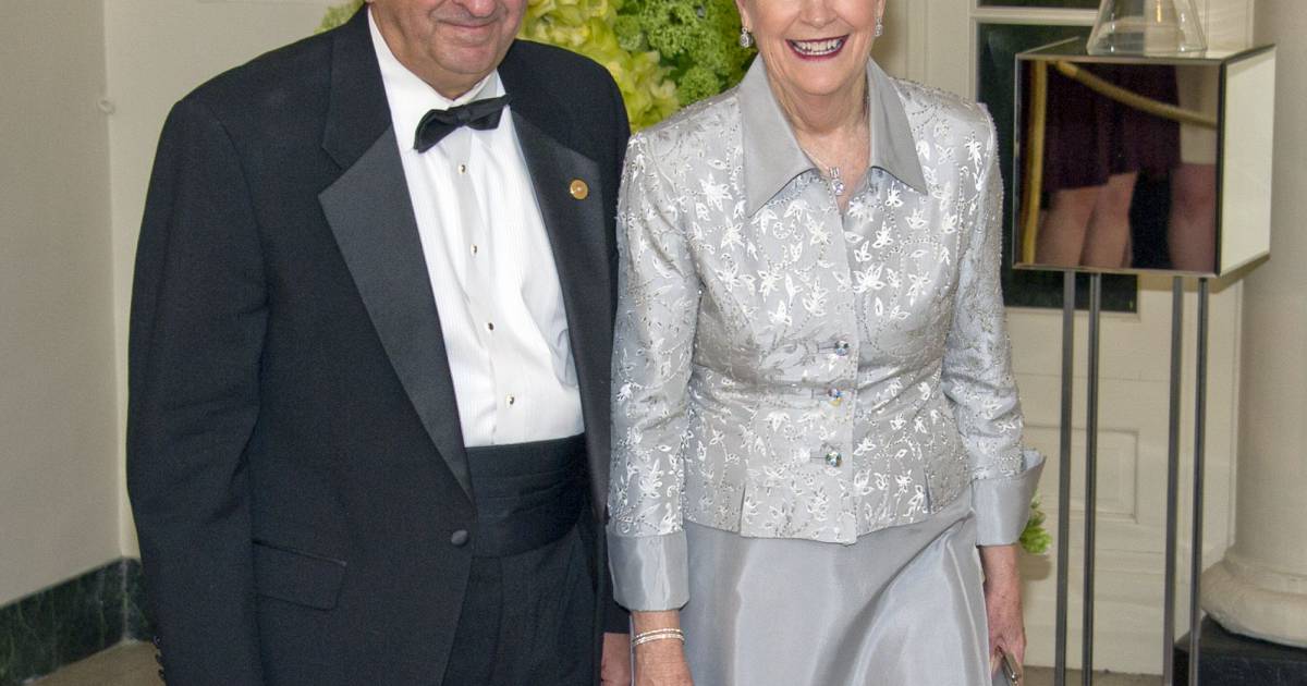 La sénatrice Jeanne Shaheen et William Shaheen au dîner d'état en l