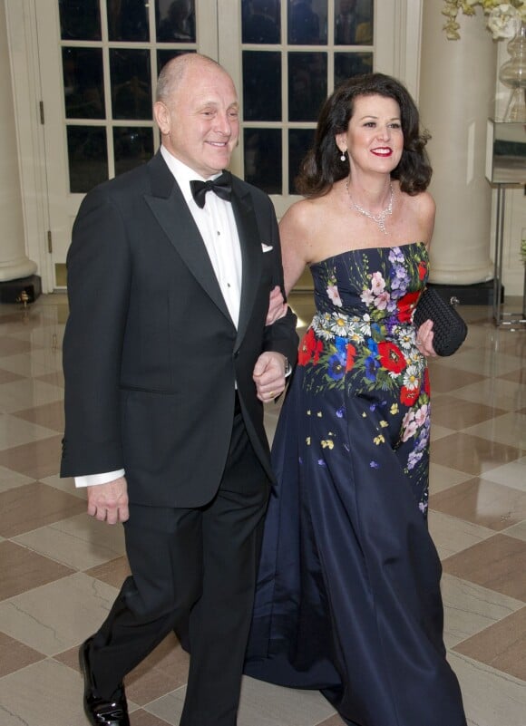 L'ambassadeur américain au Canada Bruce Heyman et son épouse Vicki Heyman au dîner d'état en l'honneur du premier ministre canadien et sa femme à la Maison Blanche à Washington. Le 10 mars 2016