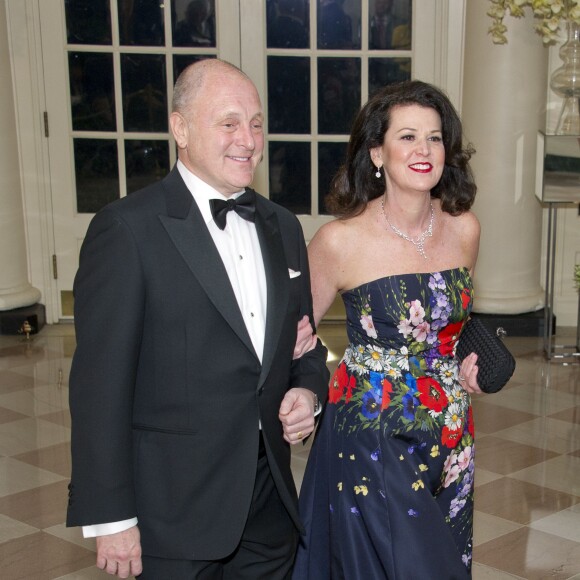 L'ambassadeur américain au Canada Bruce Heyman et son épouse Vicki Heyman au dîner d'état en l'honneur du premier ministre canadien et sa femme à la Maison Blanche à Washington. Le 10 mars 2016