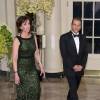 Roberta Jacobson et Jonathan Jacobson au dîner d'état en l'honneur du premier ministre canadien et sa femme à la Maison Blanche à Washington. Le 10 mars 2016
