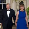 La représentante des Etats-Unis Susan Davis et son mari Steven J. Davis au dîner d'état en l'honneur du premier ministre canadien et sa femme à la Maison Blanche à Washington. Le 10 mars 2016