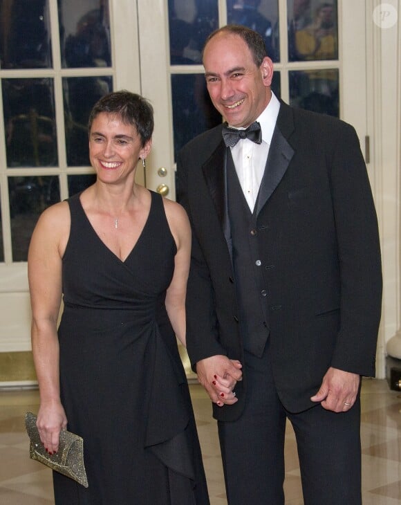 L'activiste Naomi Aberly et Larry Lebowitz au dîner d'état en l'honneur du premier ministre canadien et sa femme à la Maison Blanche à Washington. Le 10 mars 2016