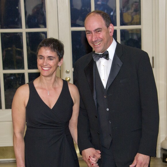 L'activiste Naomi Aberly et Larry Lebowitz au dîner d'état en l'honneur du premier ministre canadien et sa femme à la Maison Blanche à Washington. Le 10 mars 2016