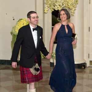 Alexander Macgillivray, et Shona Crabtree au dîner d'état en l'honneur du premier ministre canadien et sa femme à la Maison Blanche à Washington. Le 10 mars 2016