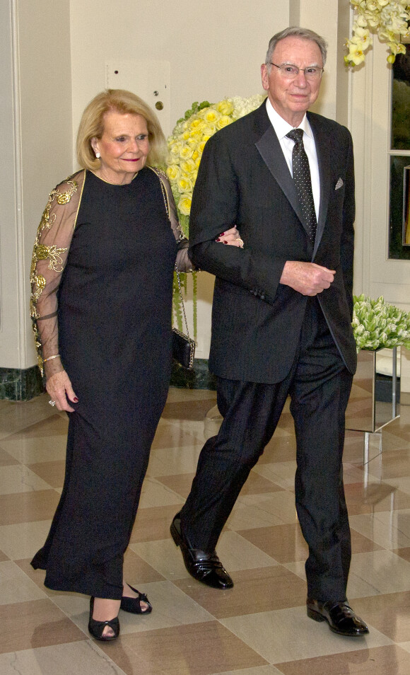 Dr. Irwin Jacobs et sa femme Joan Jacobs au dîner d'état en l'honneur du premier ministre canadien et sa femme à la Maison Blanche à Washington. Le 10 mars 2016