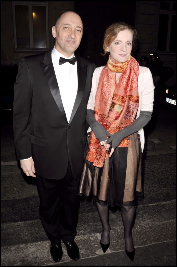 Nathalie Kosciusko-Morizet et son mari - Dîner de gala du prix d'Amérique, à Paris, le 24 janvier 2009