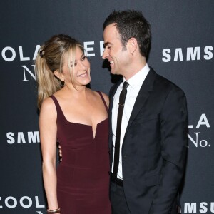 Justin Theroux et sa femme Jennifer Aniston - Première de "Zoolander 2" à New York le 9 février 2016.