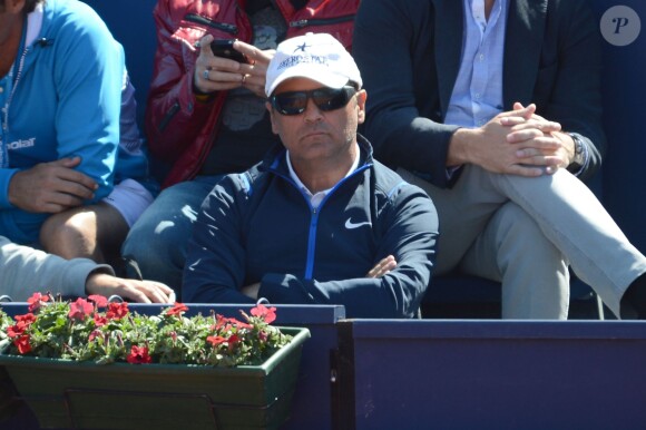 Toni Nadal assiste au tournoi de tennis de Barcelone. Le 24 avril 2013