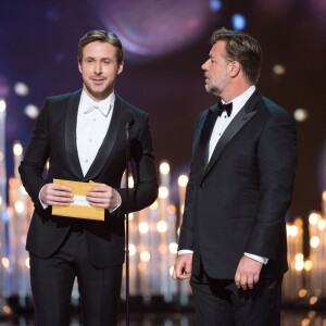 Ryan Gosling et Russell Crowe aux Oscars 2016.