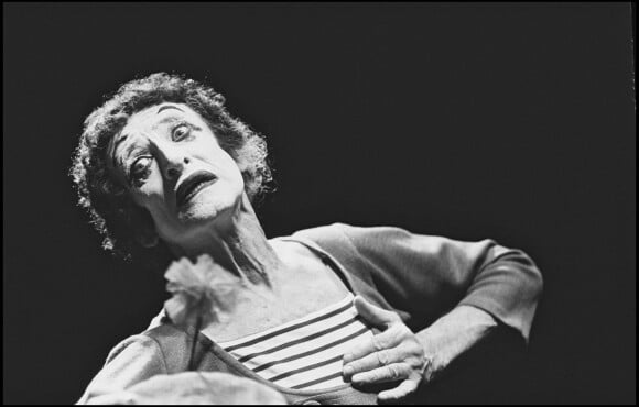 Le Mime Marcel Marceau sur scène en 1987