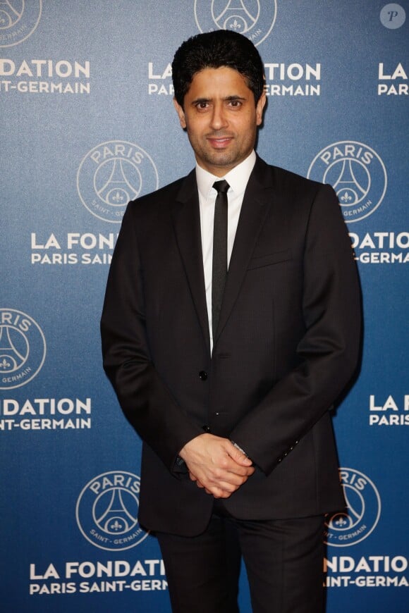 Exclusif - Nasser Al-Khelaïfi - Le 3ème dîner de gala annuel de la Fondation Paris Saint-Germain (PSG) organisé place Vendôme à Paris, le 15 mars 2016. © Rachid Bellak/Bestimage