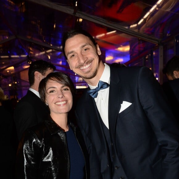 Exclusif - Alessandra Sublet, Zlatan Ibrahimovic - Le 3ème dîner de gala annuel de la Fondation Paris Saint-Germain (PSG) organisé place Vendôme à Paris, le 15 mars 2016.  © Rachid Bellak/Bestimage