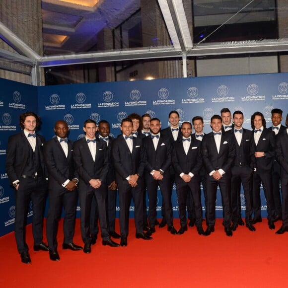 Exclusif - Equipe du PSG - Le 3ème dîner de gala annuel de la Fondation Paris Saint-Germain (PSG) organisé place Vendôme à Paris, le 15 mars 2016.  © Rachid Bellak/Bestimage