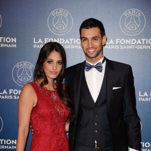 Exclusif - Javier Pastore et Chiara Picone - Le 3ème dîner de gala annuel de la Fondation Paris Saint-Germain (PSG) organisé place Vendôme à Paris, le 15 mars 2016.  © Rachid Bellak/Bestimage