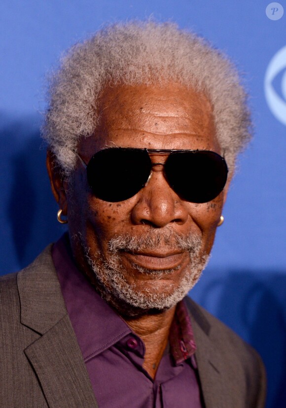 Morgan Freeman à la soirée "CBS Network Upfront " à New York, le 14 mai 2014.
