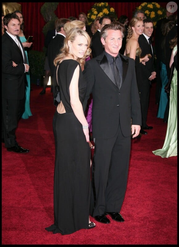Sean Penn et Robin Wright Penn lors de la 81e cérémonie des Academy Awards à Hollywood, le 22 février 2009