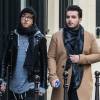 Exclu - Olympe et son compagnon Julien dans les rues de Paris, le 5 mars 2016