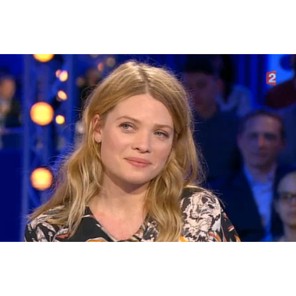 Mélanie Thierry, dans On n'est pas couché sur France 2, le samedi 19 mars 2016.