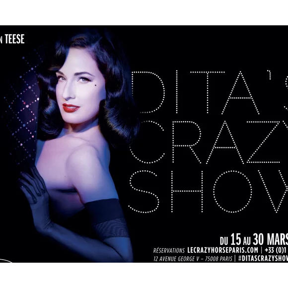 Dita Von Teese pour le Crazy Horse.