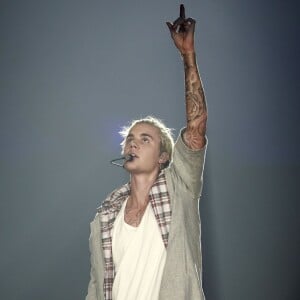 Justin Bieber en concert lors de sa tournée 'Purpose World Tour' à Vancouver au Canada le 11 Mars 2016.