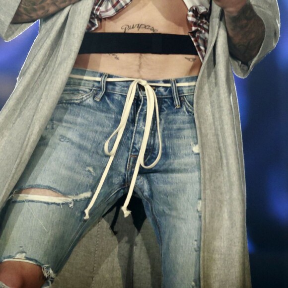 Justin Bieber en concert lors de sa tournée 'Purpose World Tour' à Vancouver au Canada le 11 Mars 2016.