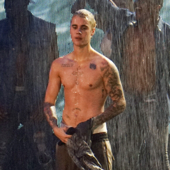 Justin Bieber en concert à Seattle le 9 mars 2016.