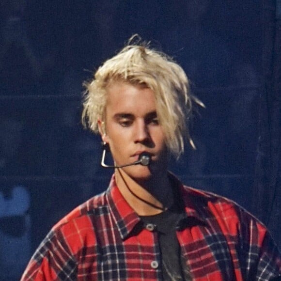 Justin Bieber en concert à Seattle le 9 mars 2016.