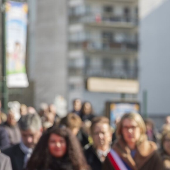 Nicolas Sarkozy lors de l'inauguration de la place Charles Pasqua à Le Plessis-Robinson, le 12 mars 2016.