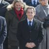 Nicolas Sarkozy lors de l'hommage à Yves Guéna à l'Hôtel des Invalides à Paris, le 8 mars 2016. © Pierre Pérusseau/Bestimage