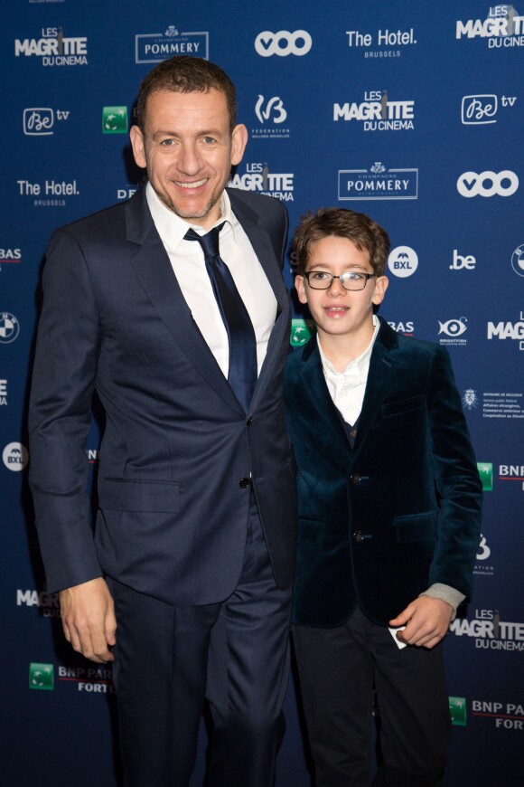 Dany Boon et son fils Eytan - 6e édition de la cérémonie des Magritte du cinéma à Bruxelles en Belgique le 6 février 2016.