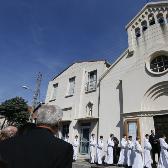 Obsèques de Marcelle-Sophie Mathieu en l'église Notre Dame de Lourdes en Avignon, le 24 Mars 2016. © Patrick Bernard/ Bestimage