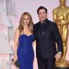 Kelly Preston et son mari John Travolta à la 87ème cérémonie des Oscars à Hollywood le 22 février 2015