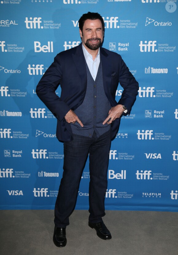John Travolta à la Conférence de presse du film "The Forger" lors du festival international du film de Toronto, le 12 septembre 2014.