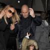 Mariah Carey et ses enfants Monroe et Moroccan Cannon dans les rues de Londres, le 24 mars 2016